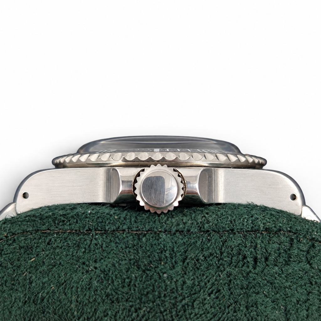 39.5mm Aged Ghost-Bezel Automatic Dive Watch – NH35